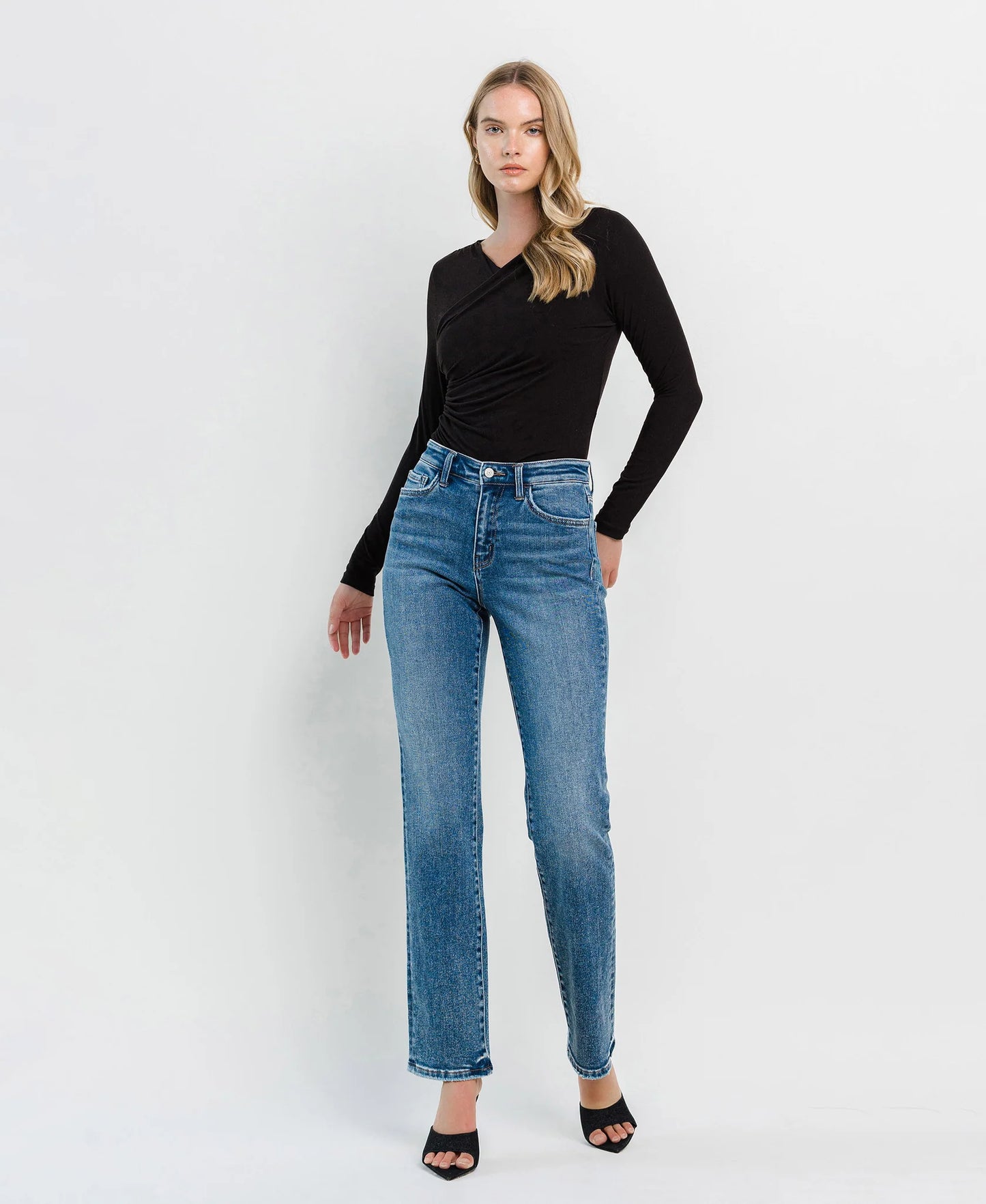 High Rise Straight Jeans - Illuminate