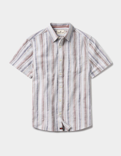 Freshwater Button Up Shirt - Misty Harbor Stripe