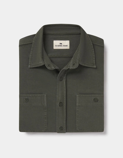 Lennox Jersey Button Up - Alpine