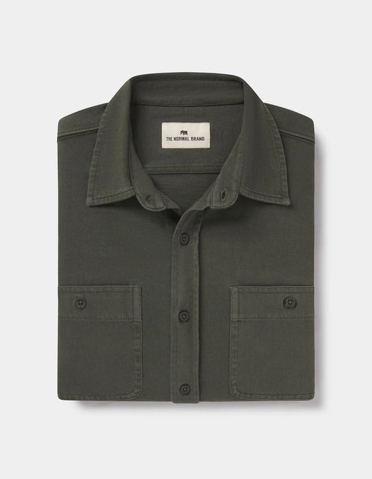 Lennox Jersey Button Up - Alpine