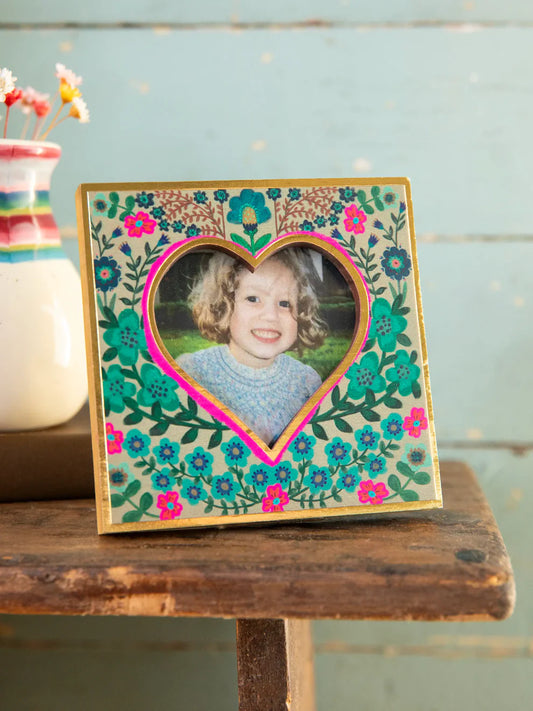 Mini Heart Frame - Dusty Blue