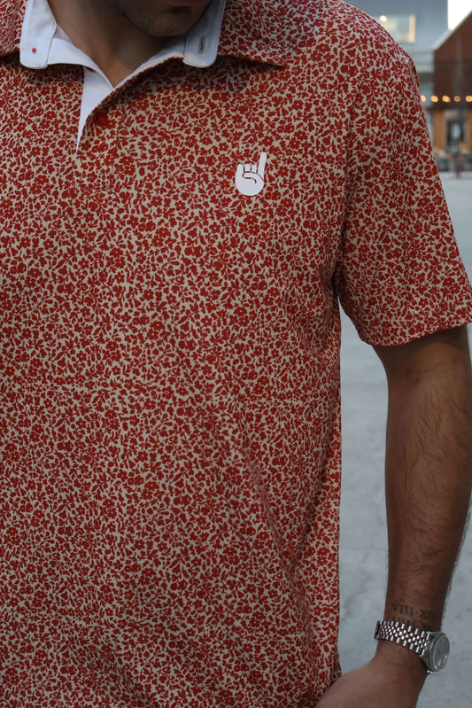 OU Floral Pattern Polo