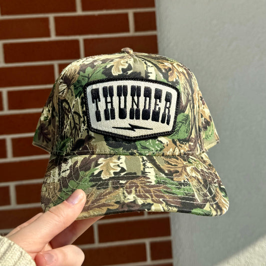 Thunder Bolt Camo Hat - Black