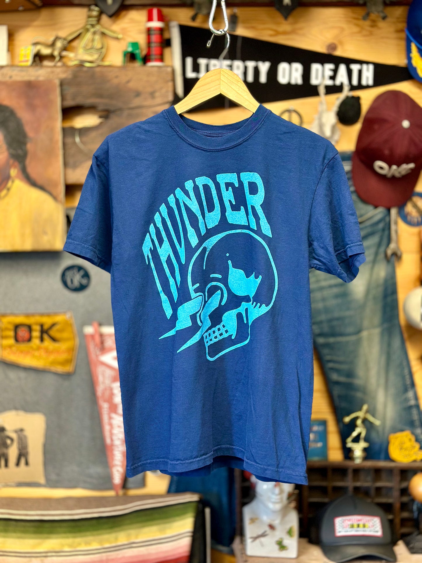 Thunder Skull Tee - Blue