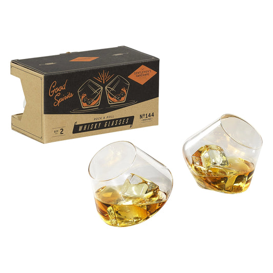 Set of 2 Rocking Whiskey Glasses