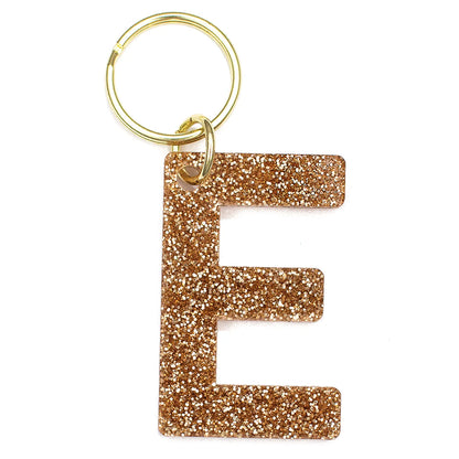 Glitter Keychain - Letter E