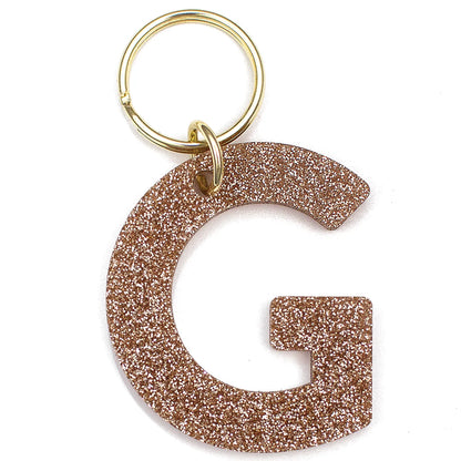 Glitter Keychain - Letter G