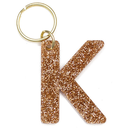 Glitter Keychain - Letter K