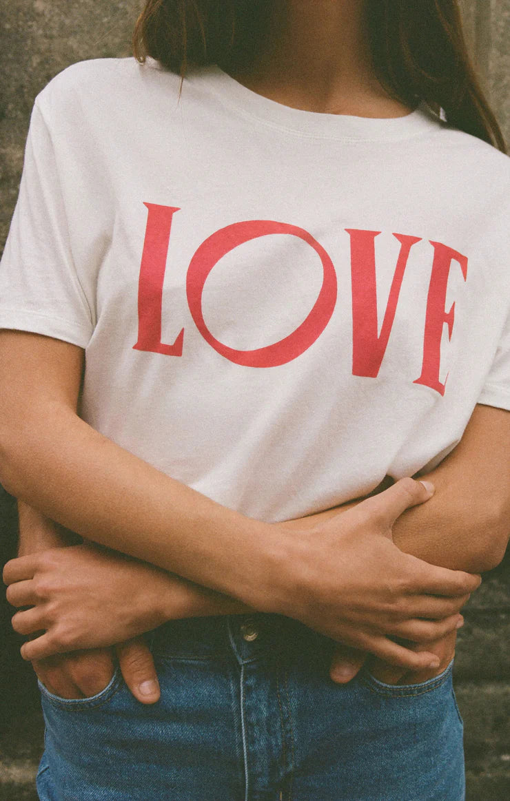 Big Love Boyfriend Tee - Sea Salt