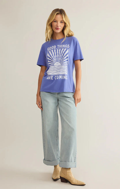 Good Things Boyfriend Tee - Sky Blue