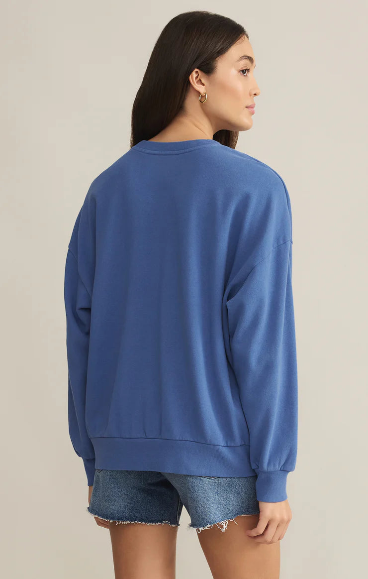 Vacay Sunday Sweatshirt - Riviera