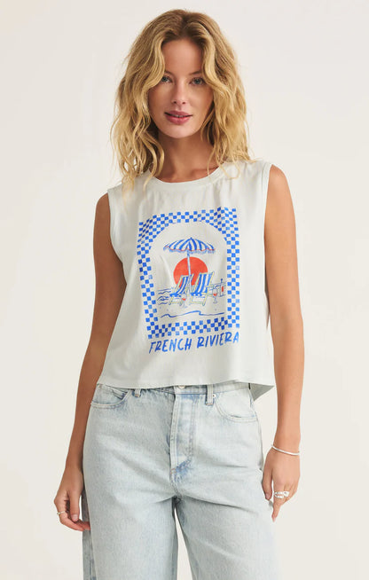 St. Tropez La Mer Tank - Clear Skies
