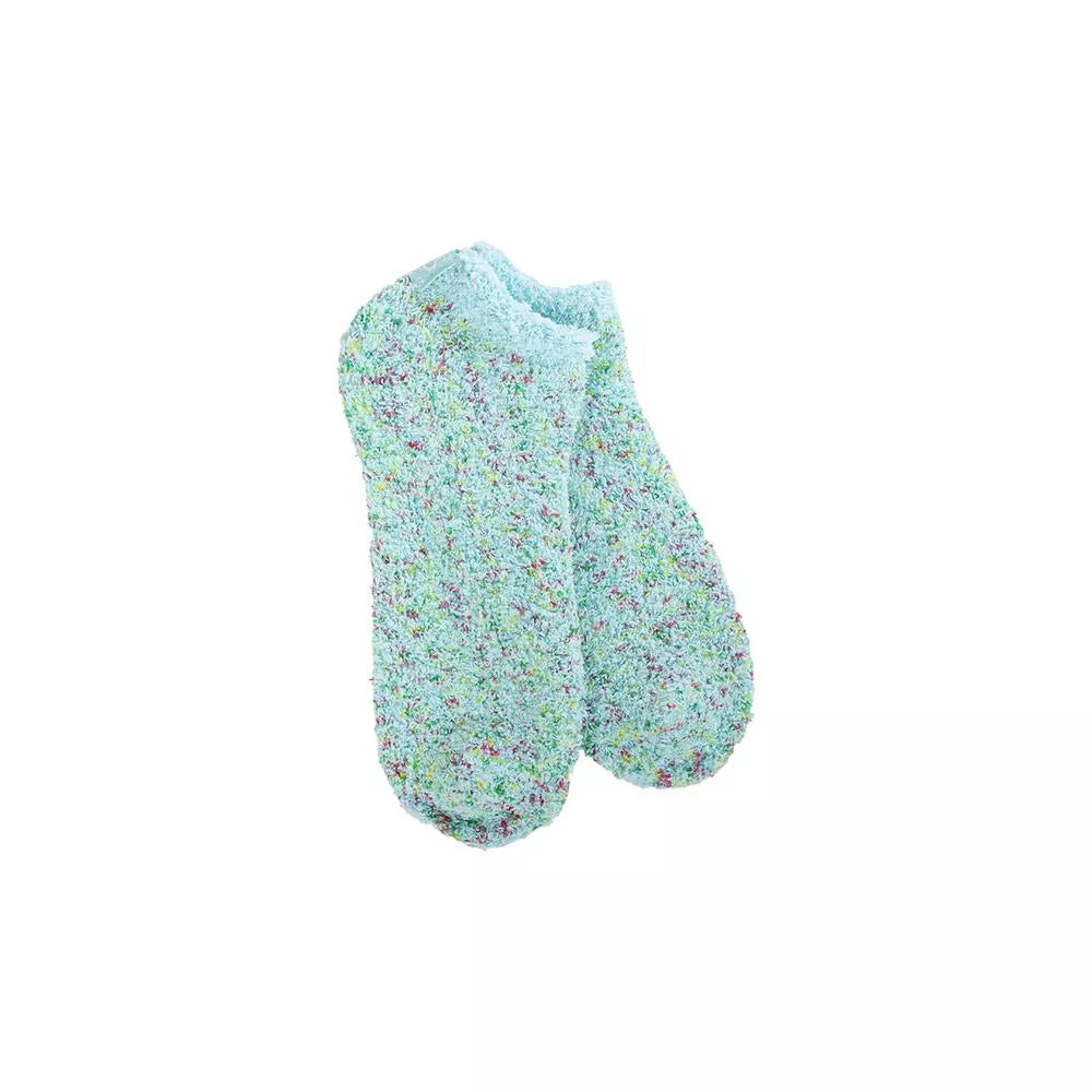 Cozy Low Aqua Blue Confetti