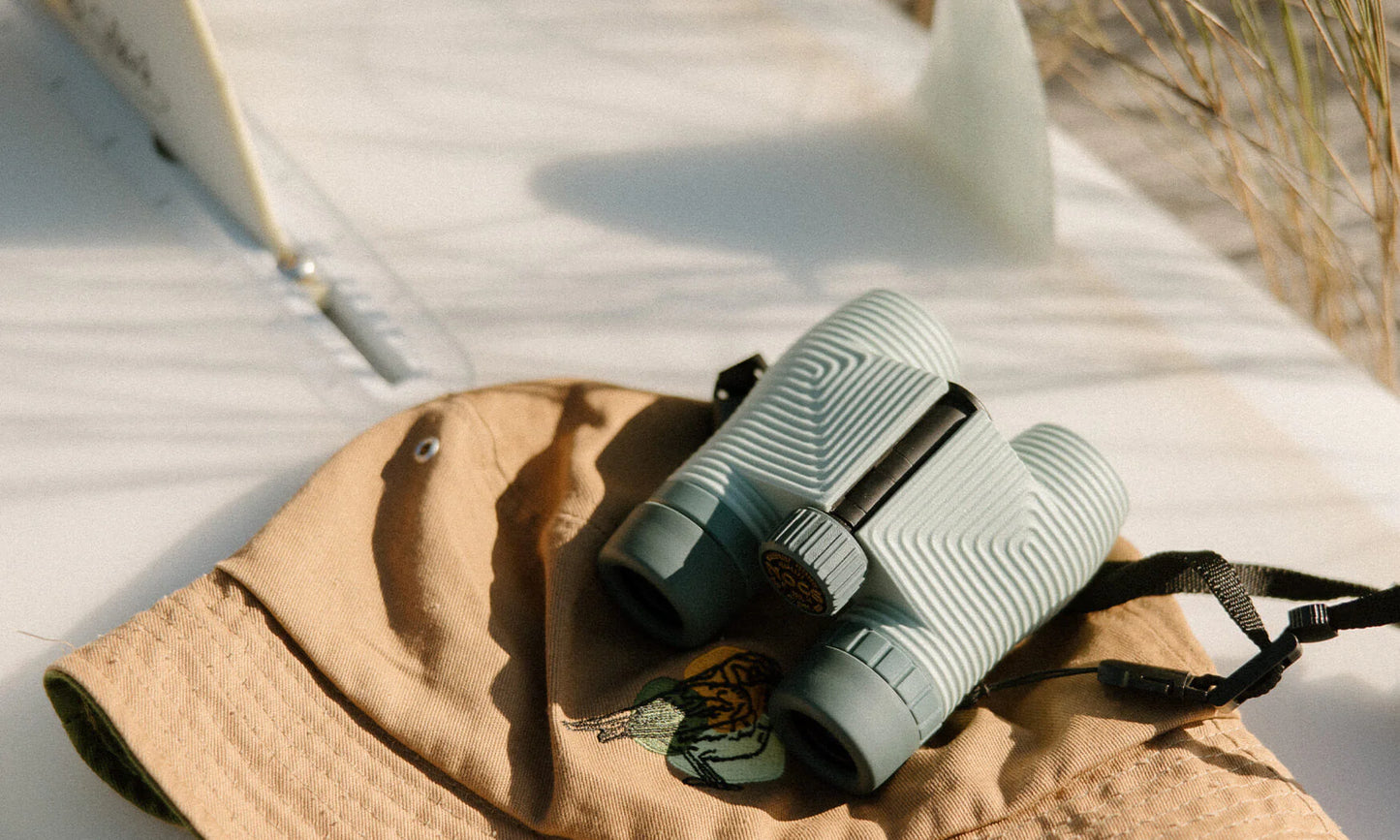 Standard Issue 8x25 Waterproof Binoculars - Glacial Blue