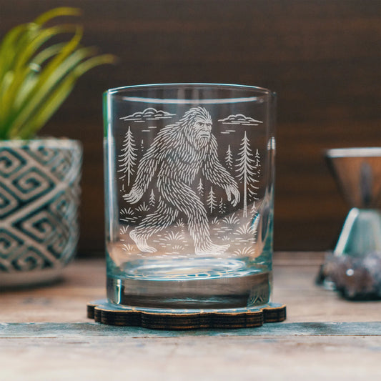 Sasquatch Drinking Glass