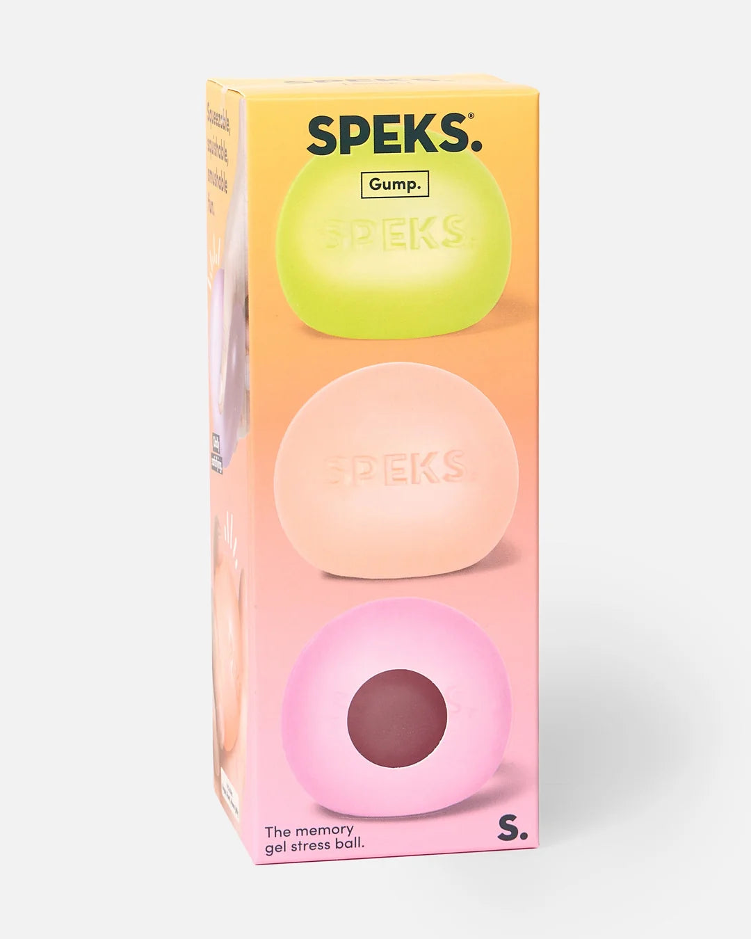 Gump Memory Gel Stress Ball - 3 Pack - Warm (Max 3 Per Household)