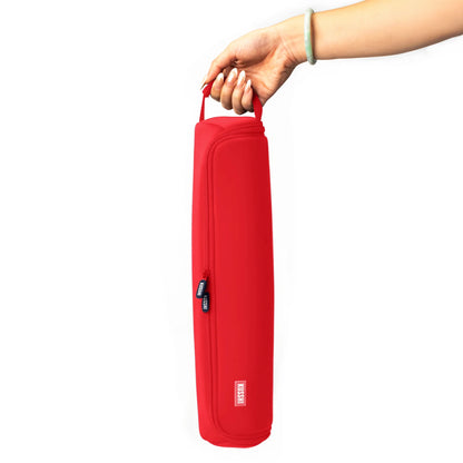 The Hair Tools Case - Coral Red/Periwinkle