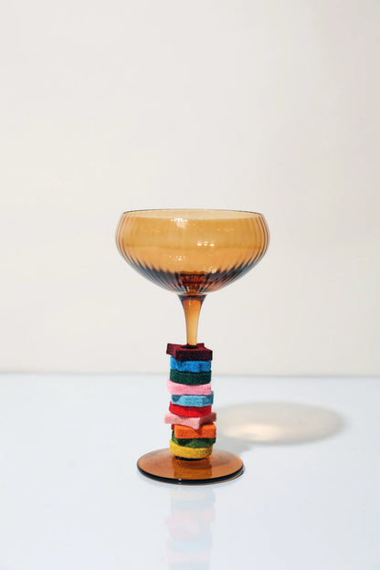 The Lou Coupe SET OF 2 IN AMBER