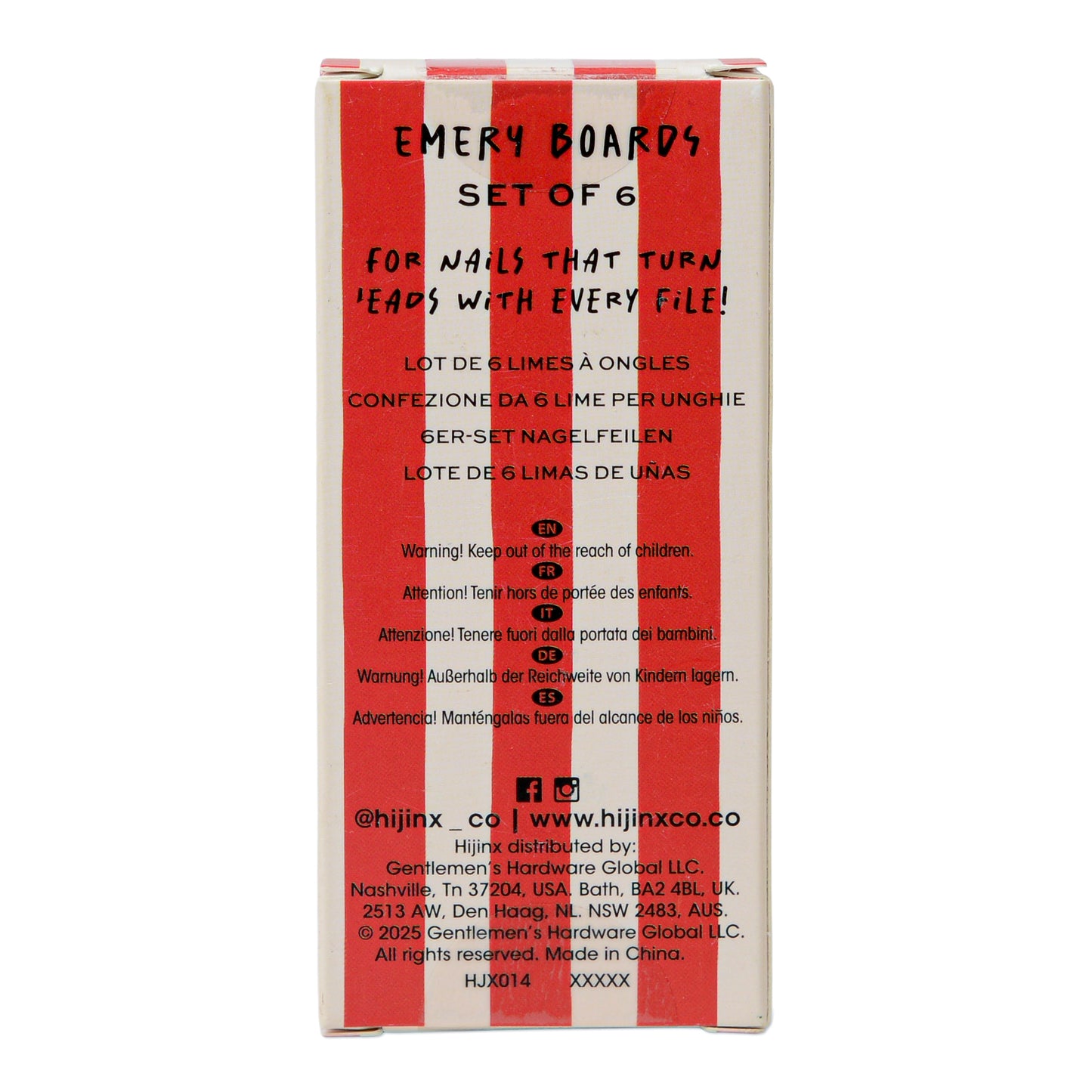 Emery Boards - Main Character Energy Set of 6