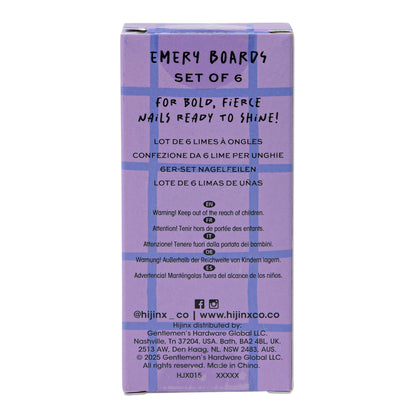Emery Boards - Star Power Set of 6