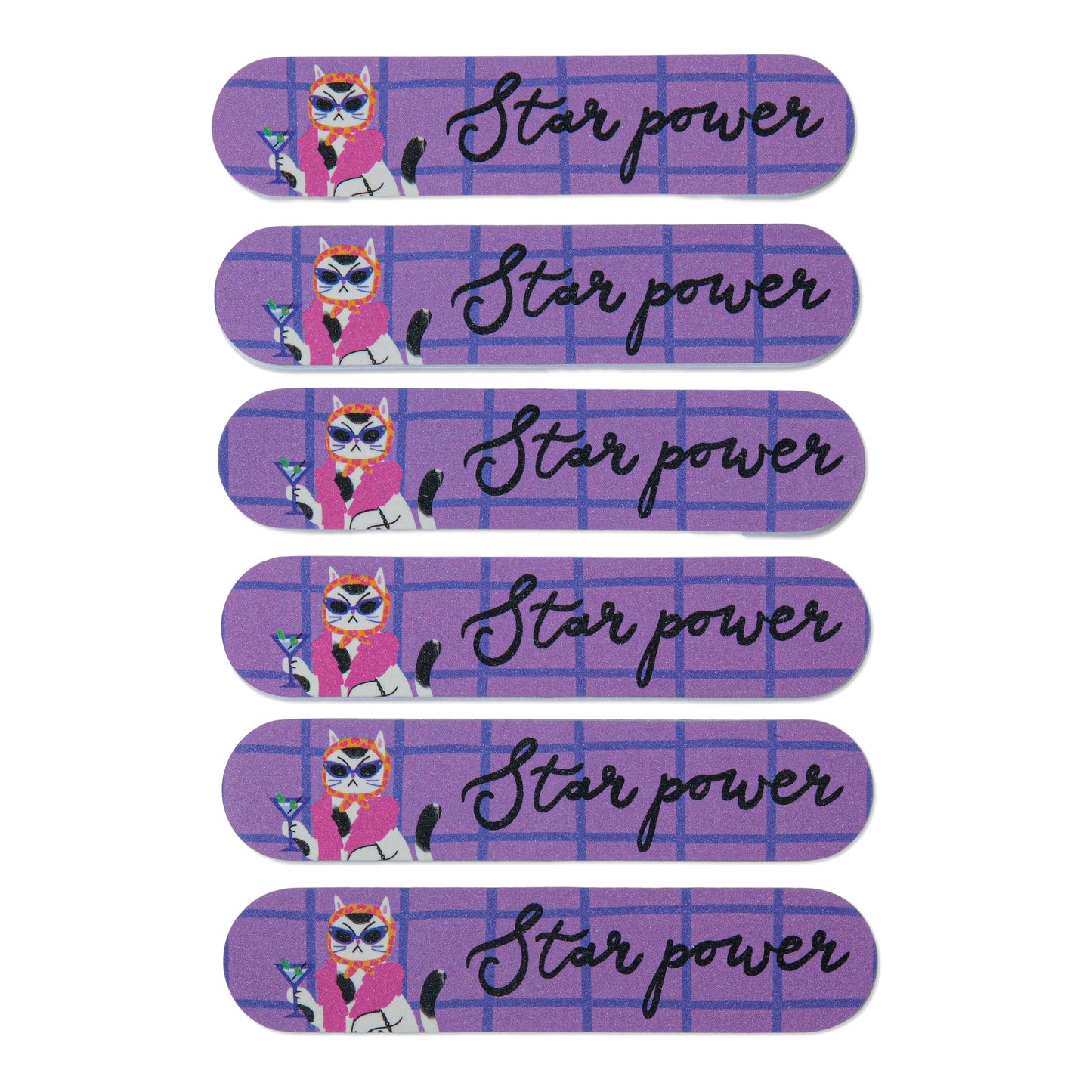 Emery Boards - Star Power Set of 6