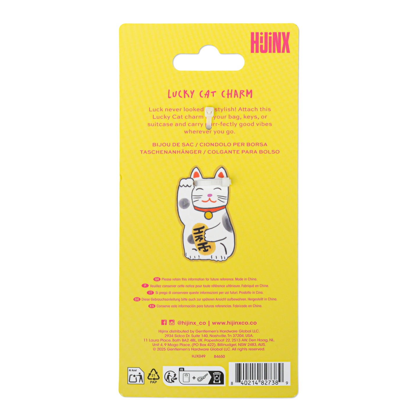 Bag Charm - Lucky Cat