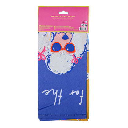 Tea Towel - Here For The Snacks