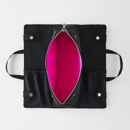 The Hair Tools Bags - Black with Pink