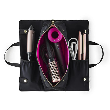 The Hair Tools Bags - Black with Pink
