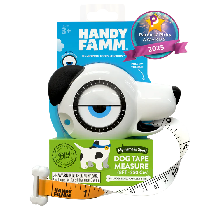 Spot White Dog Tape Measure