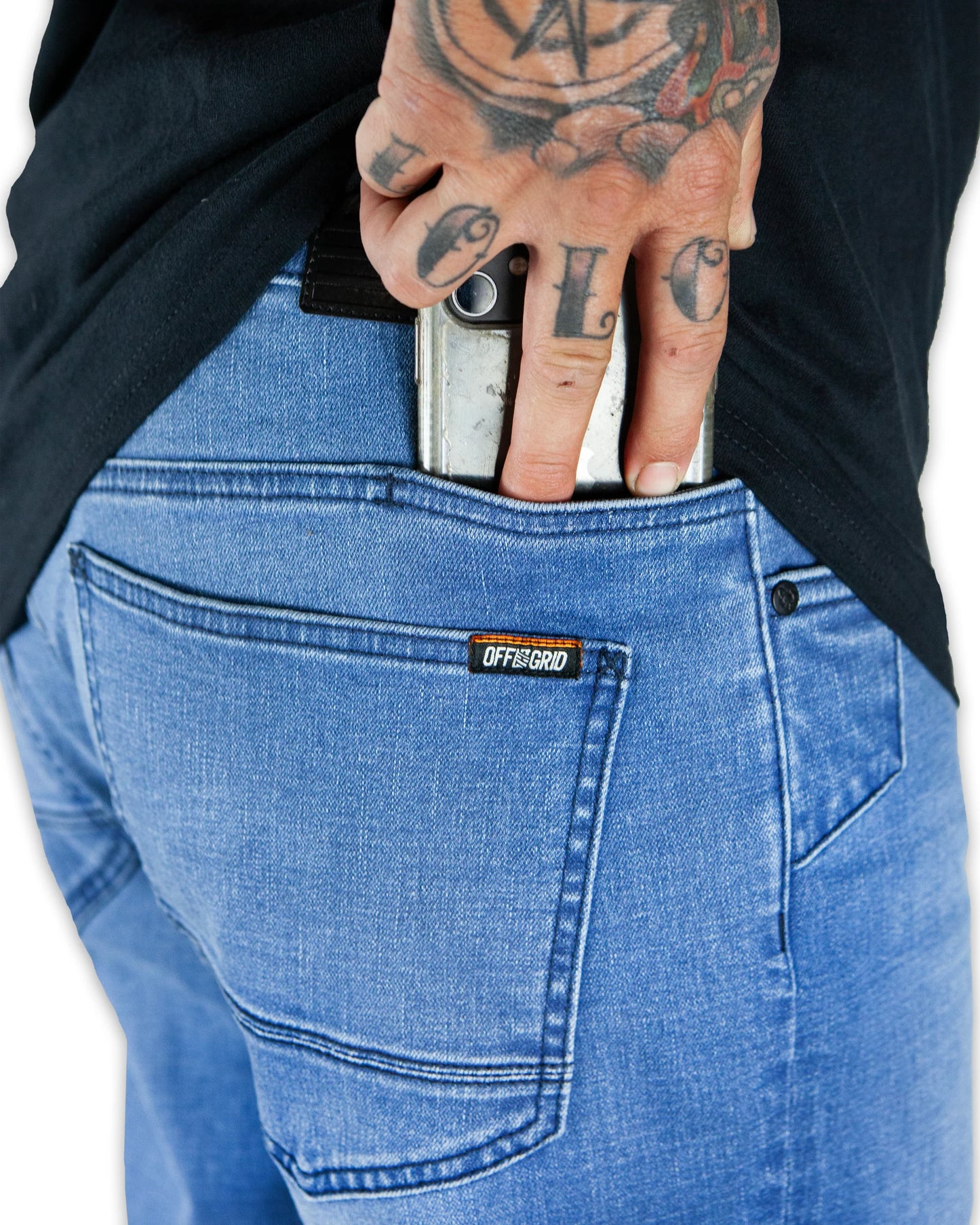 Hideout Denim Standard Fit Pants - Vintage Wash