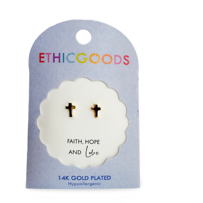 Cross Tiny Stud Earrings