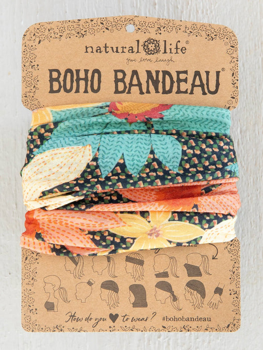 Boho Bandeau - Blue Coral Cream