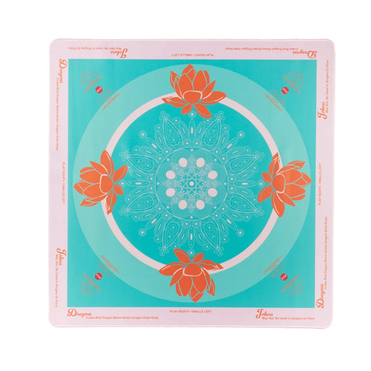 Mini Lotus Mahjong Mat - Teal