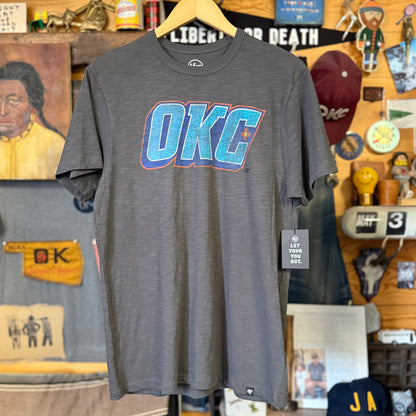 OKC Thunder Charcoal Mashup Scrum Tee