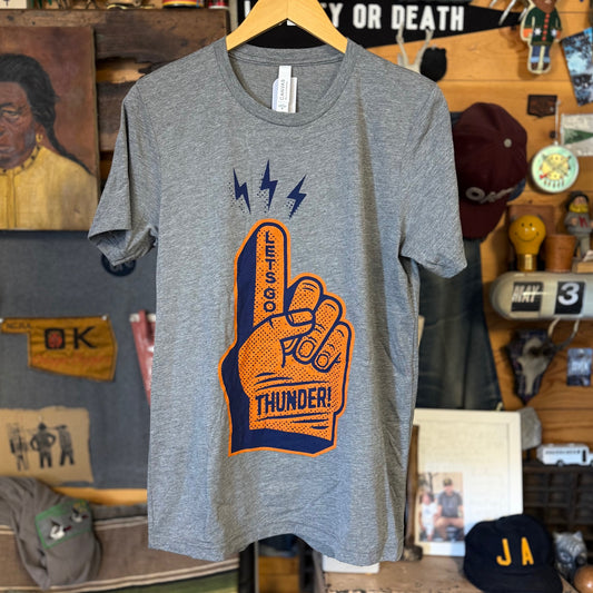 Thunder Foam Finger Tee - Tri-Grey