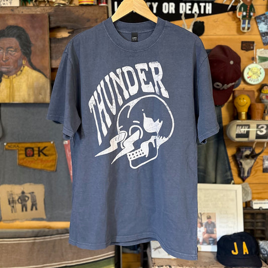 Thunder Skull Tee - Faded Indigo