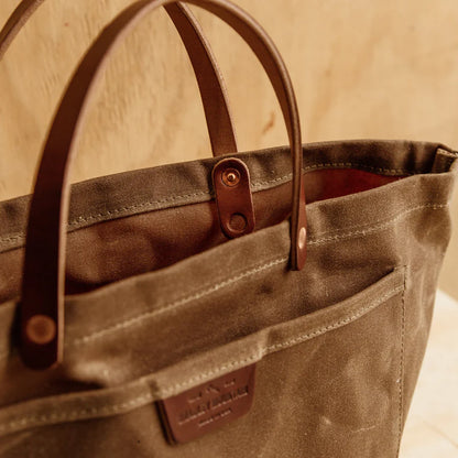 Coal Tote - Waxed Brush Brown