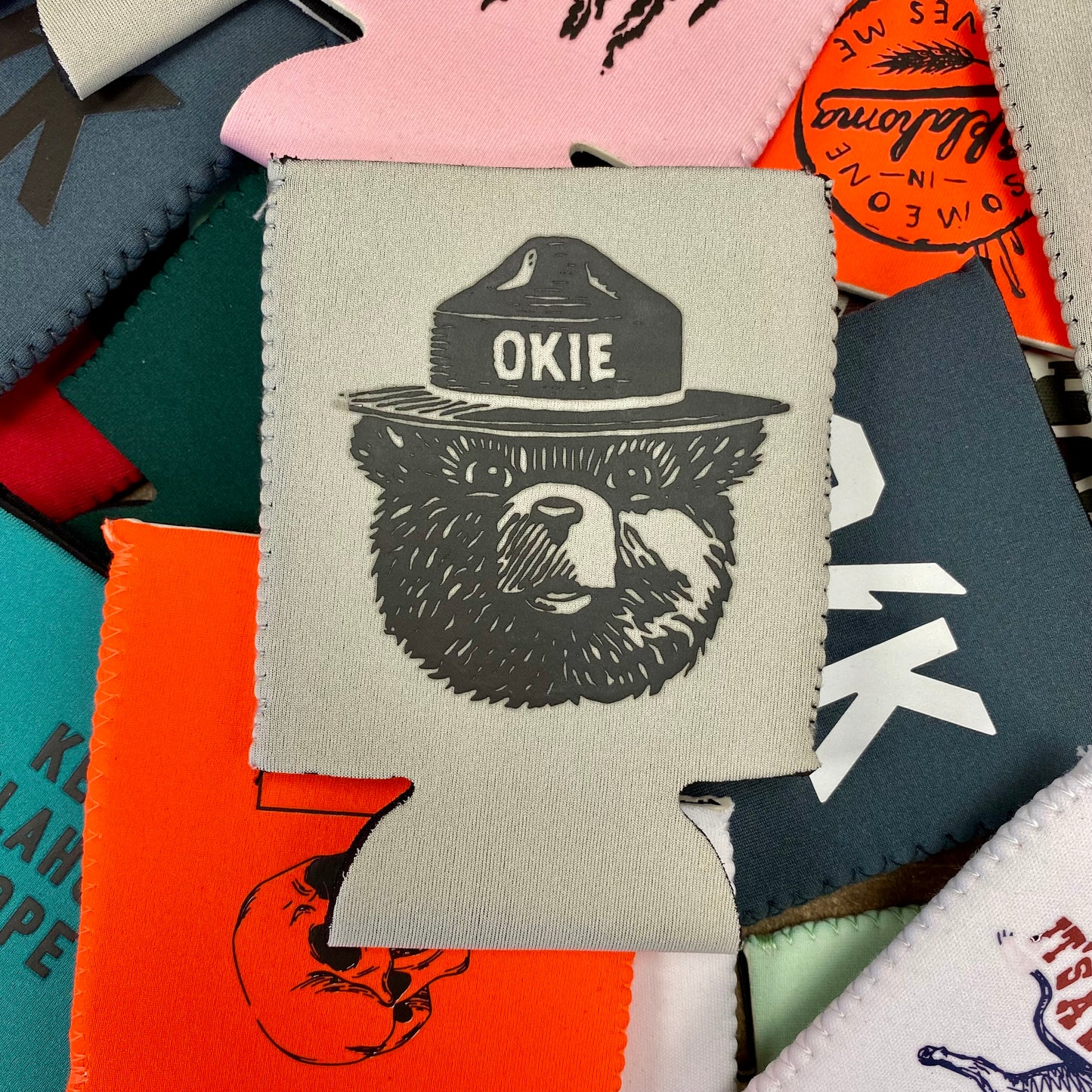 Okie the Bear Koozie