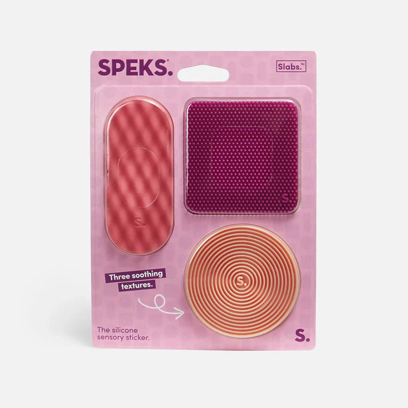 Slabs Silicone Sensory Sticker 3 Pack - Purple