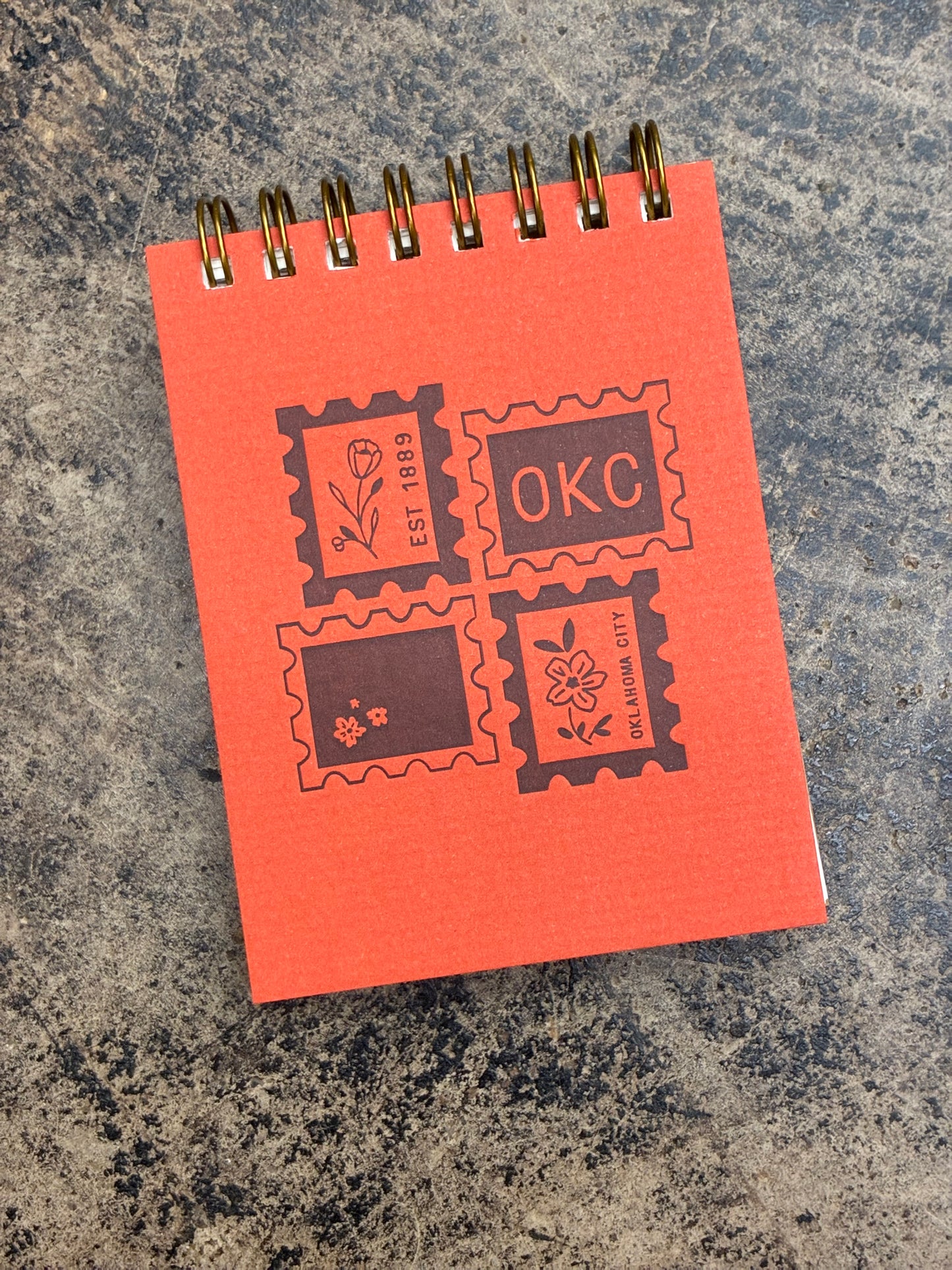 OKC Stamp Mini Jotter Notebook - Canyon