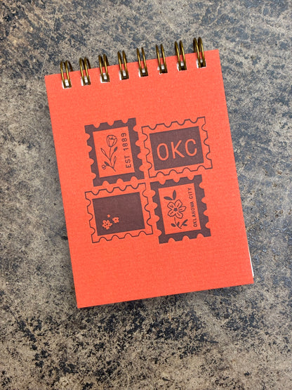 OKC Stamp Mini Jotter Notebook - Canyon