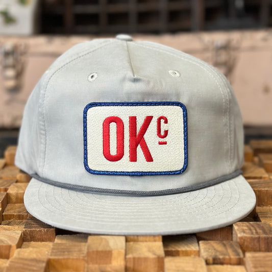 OKc Hat -  Light Grey Rope hat