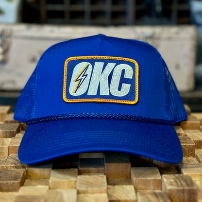 OKC Bolt Patch Trucker Hat - Blue