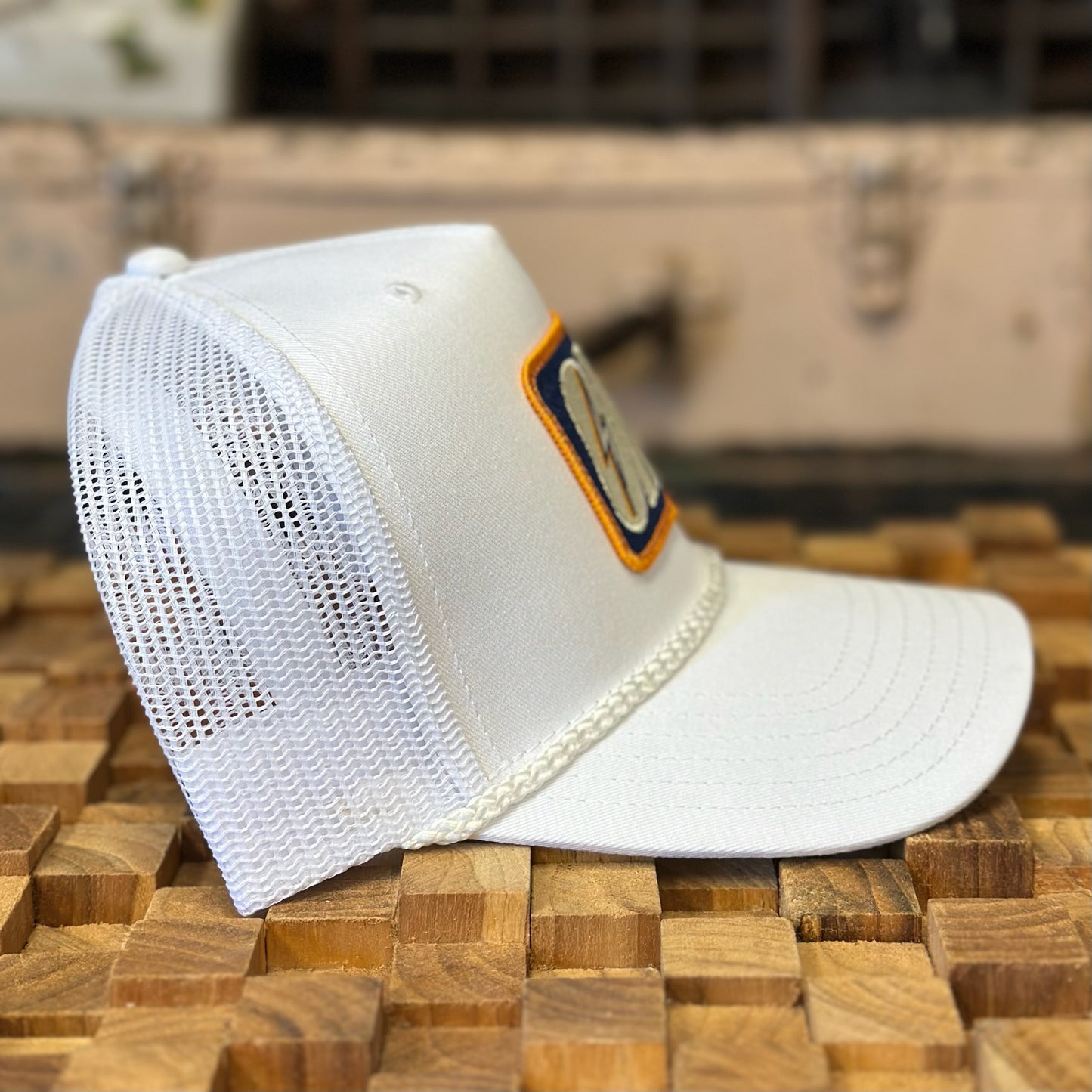 OKC Bolt Patch Trucker Hat - White