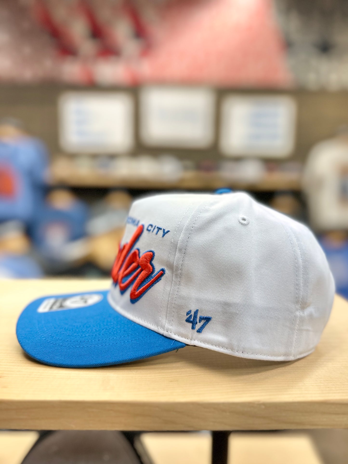 OKC Thunder Drop Shadow 47 Hitch Hat - White