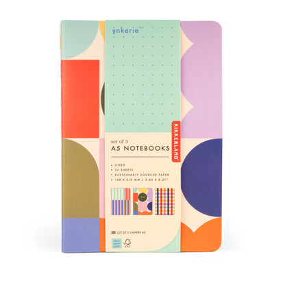 Set of 3 A5 Notebooks