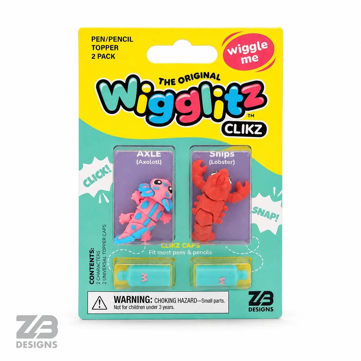 Clikz Pencil Toppers - Axle & Snips Two-Pack