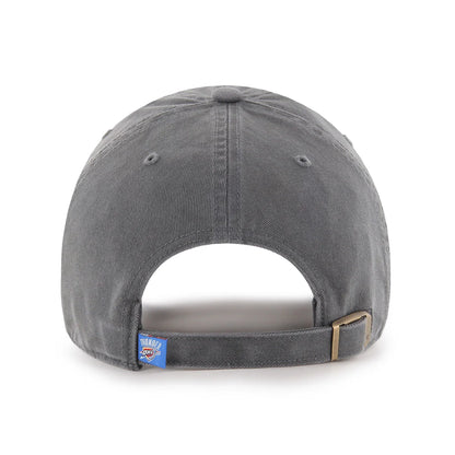 OKC Thunder Logo 47 Clean Up Hat - Charcoal