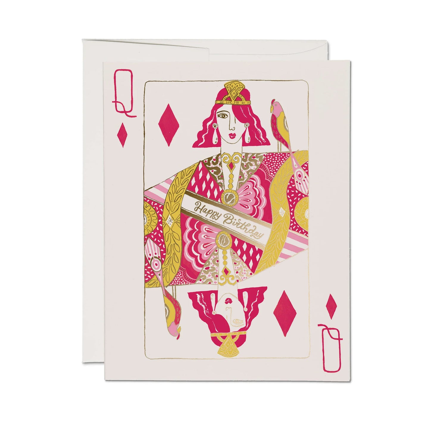 Queen of Diamonds Greeting Card